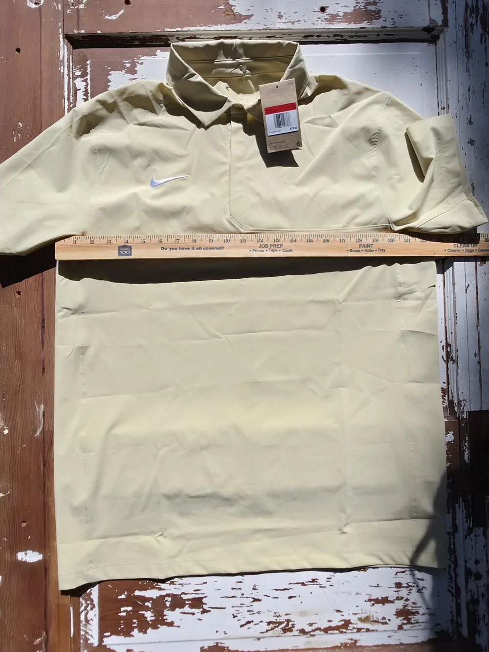 Nike Dri-FIT Golf Polo Men’s Large Beige Tan Stretch HF7061-783 NWT $75